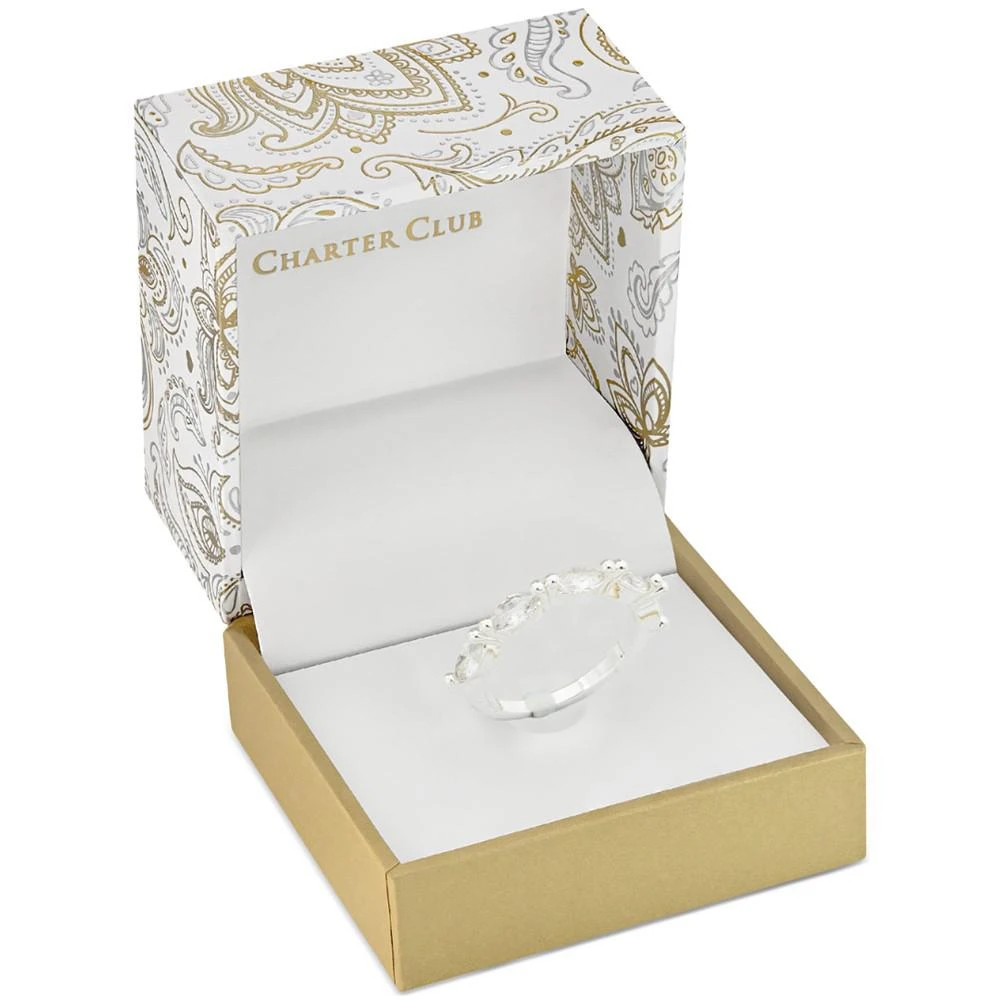商品Charter Club|Silver-Tone Marquise Crystal Stack Ring, Created for Macy's,价格¥67,第3张图片详细描述