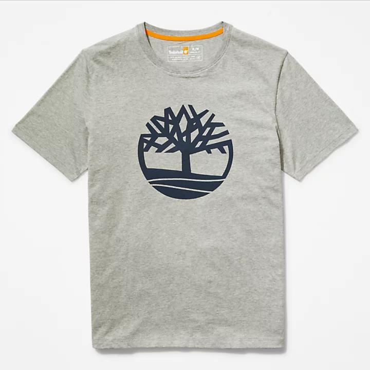 Tree Logo T-Shirt for Men in Grey商品第6张图片规格展示