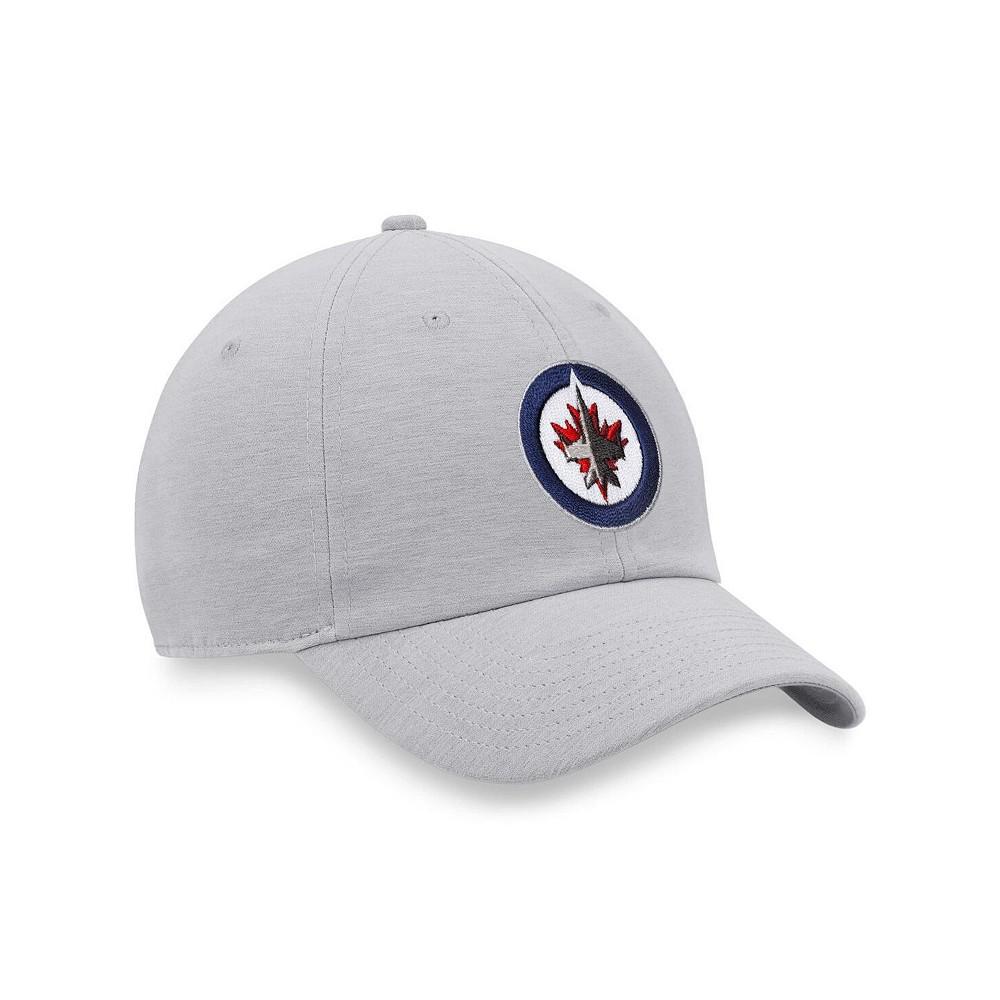 Men's Branded Heather Gray Winnipeg Jets Logo Adjustable Hat商品第3张图片规格展示