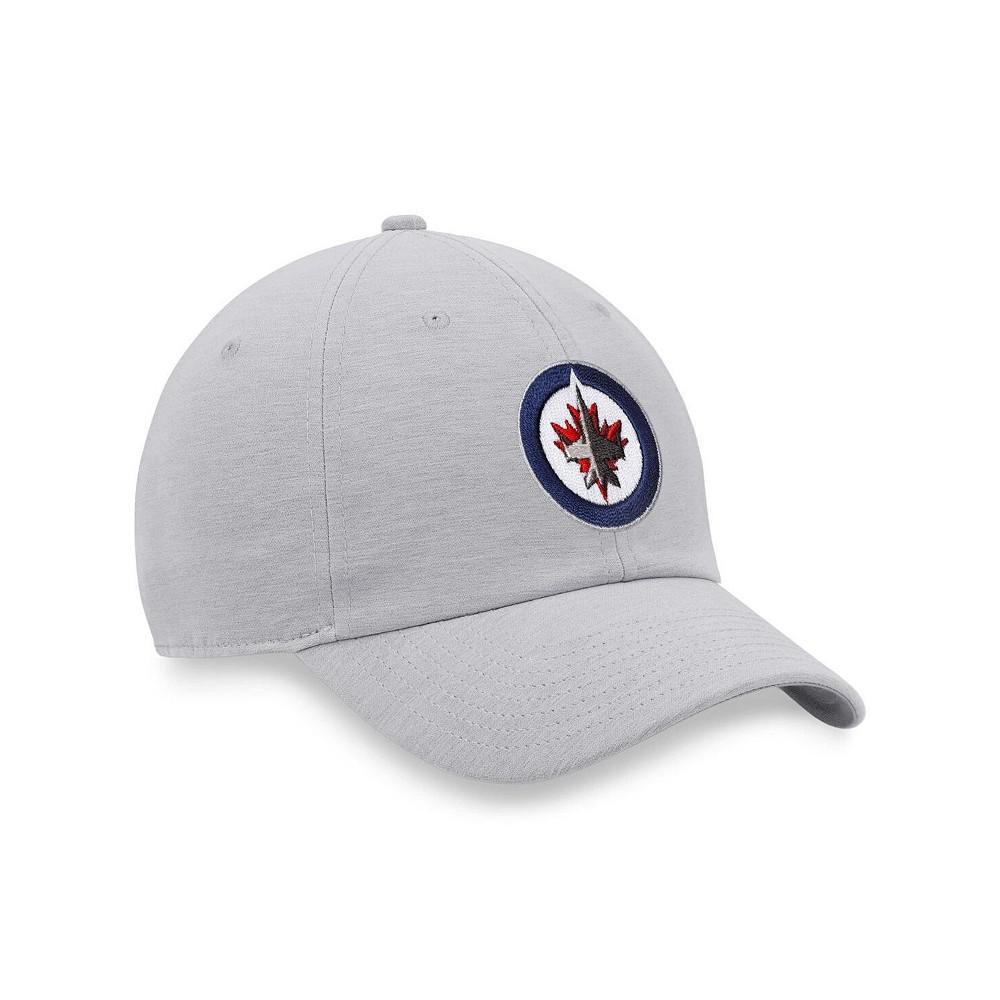 商品Fanatics|Men's Branded Heather Gray Winnipeg Jets Logo Adjustable Hat,价格¥158,第5张图片详细描述