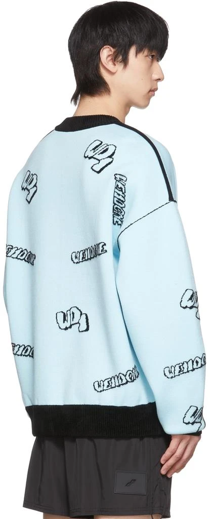 商品We11done|Blue & Black Reversible Sweater,价格¥3286,第3张图片详细描述