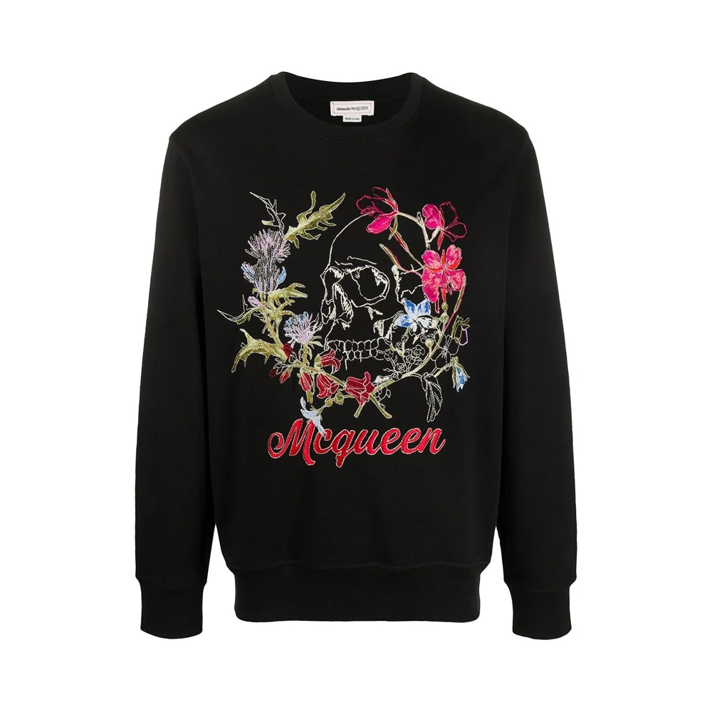 ALEXANDER MCQUEEN 亚历山大·麦昆 男士黑色棉质针织衫/毛衣 626588-QPZ75-0901 商品