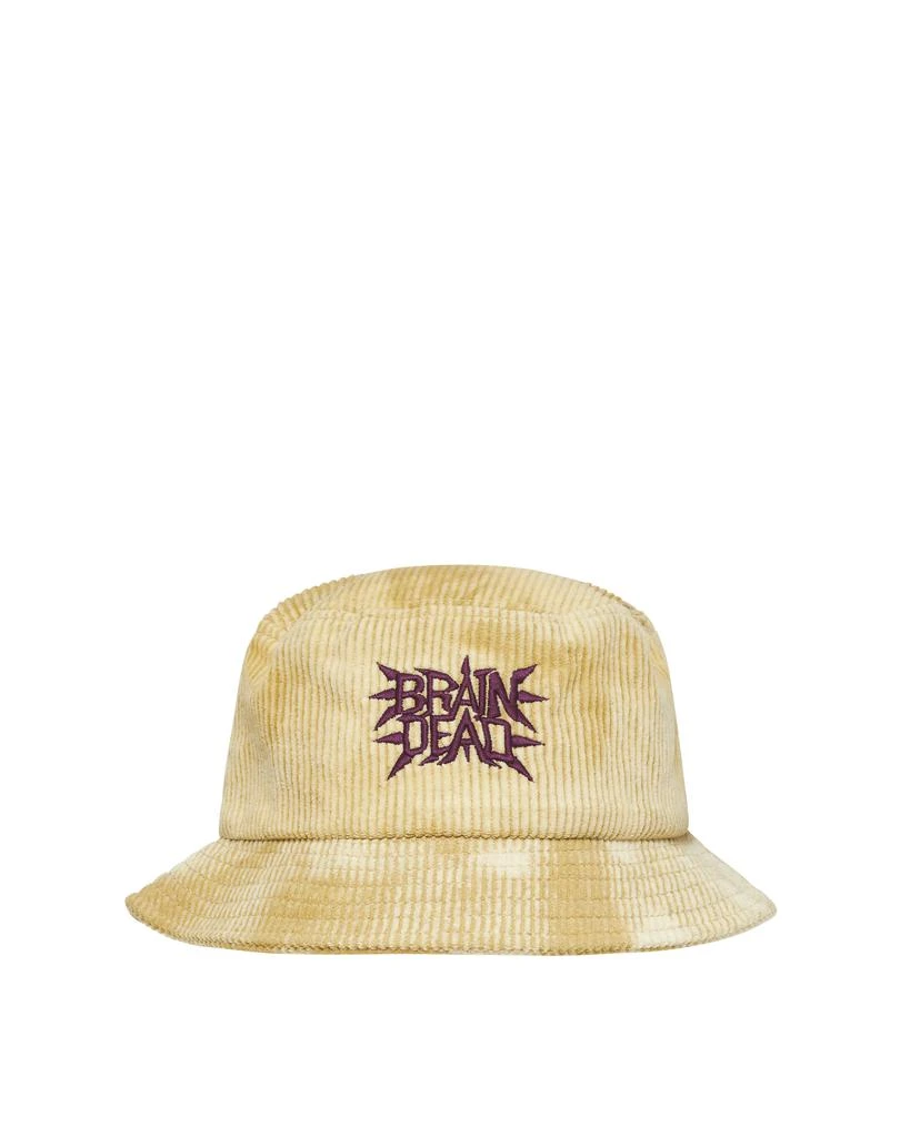 商品Brain Dead|Spikey Bleached Cord Bucket Hat Yellow,价格¥338,第1张图片