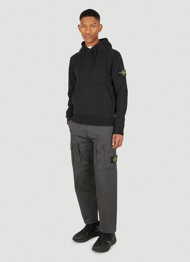 商品Stone Island|Compass Patch Hooded Sweatshirt in Black,价格¥2296,第4张图片详细描述