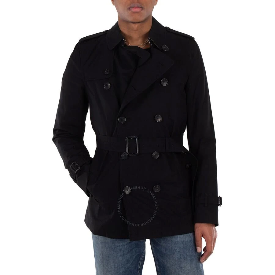 商品Burberry|Men's Heritage Black Kensinton Short Trench,价格¥5978,第1张图片