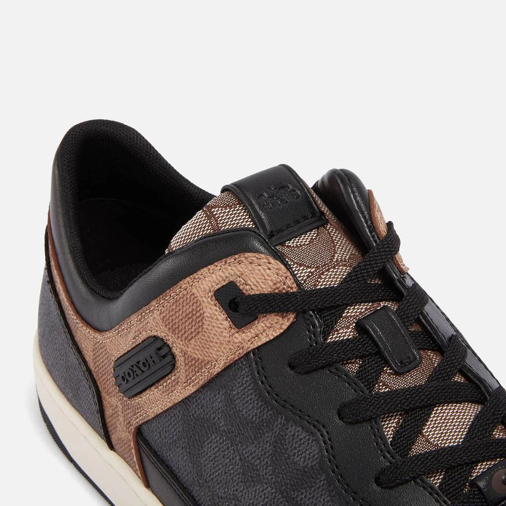 商品Coach|Coach Men's C201 Mixed Signature 2 Basket Canvas-Jacquard Trainers,价格¥2374,第3张图片详细描述