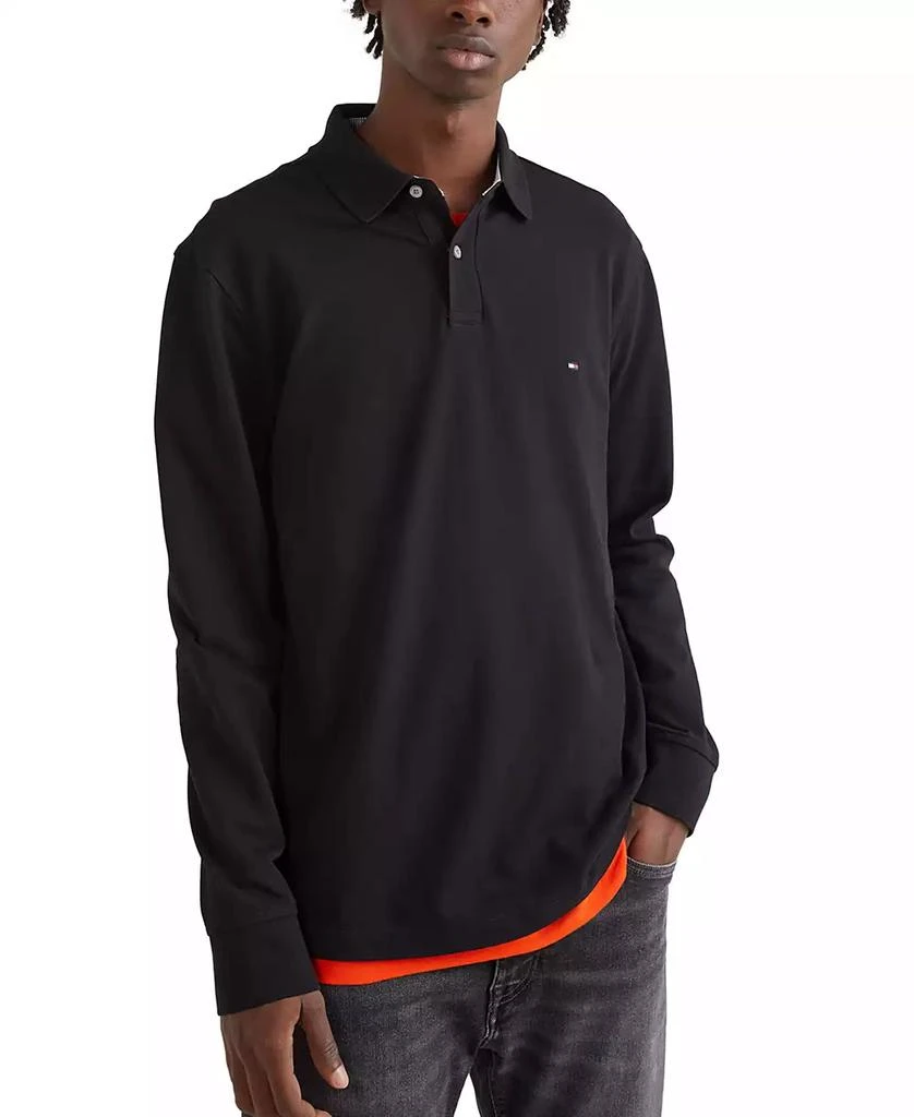 商品Tommy Hilfiger|Men's 1985 Regular-Fit Long-Sleeve Polo Shirt,价格¥617,第4张图片详细描述