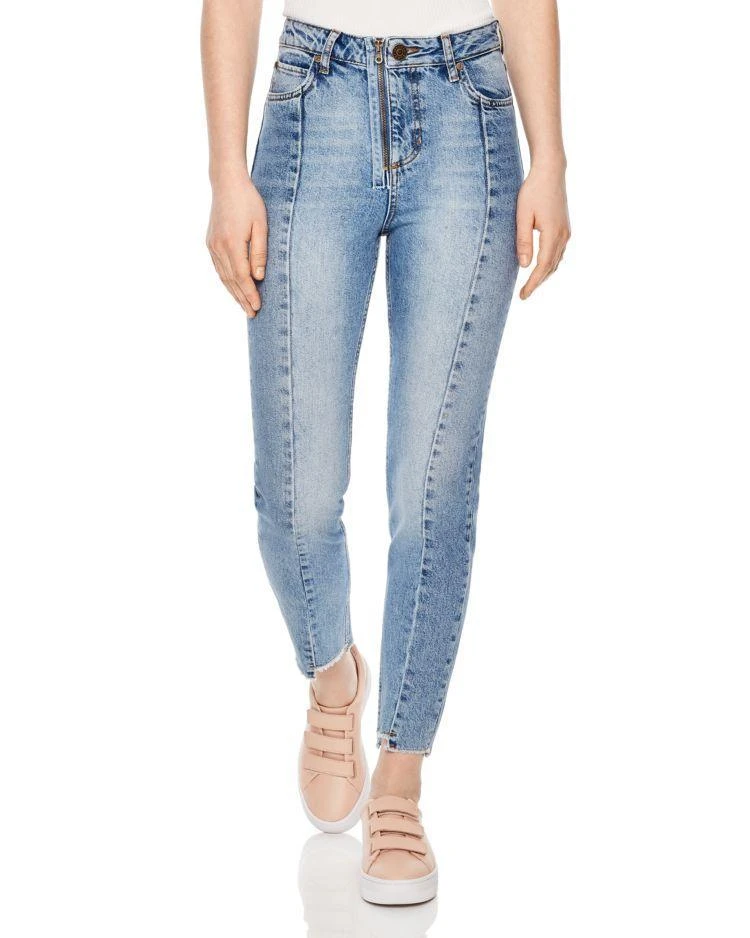 商品Sandro|Miren Cropped Skinny Jeans in Blue,价格¥1029,第1张图片