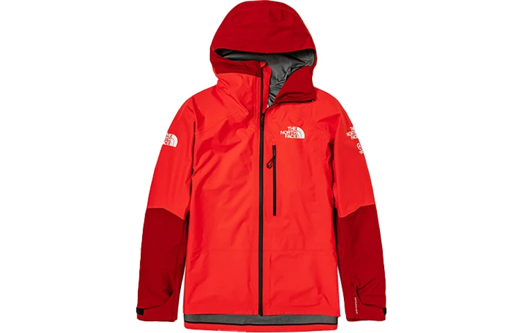 商品[国内直发] The North Face|北面  Summit Series 拼色Logo连帽可收纳硬壳  户外远足 防水防风透气冲锋衣 男女同款 红色,价格¥5310,第1张图片