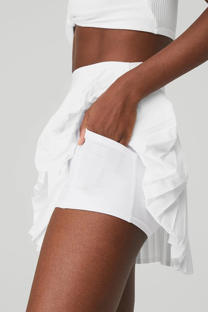 商品Alo|Grand Slam Tennis Skirt - White,价格¥585,第4张图片详细描述