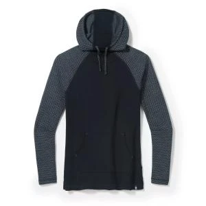 商品SmartWool|Smartwool - Womens Thermal Merino Drape Neck Hoodie - XS Black Dot,价格¥1071,第1张图片