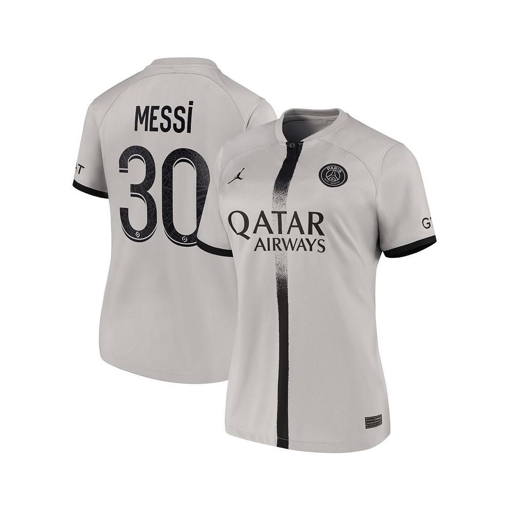 Women's Lionel Messi Black Paris Saint-Germain 2022/23 Away Breathe Stadium Replica Player Jersey商品第1张图片规格展示