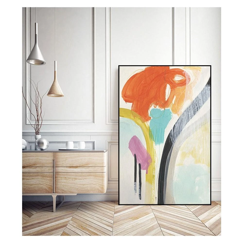 商品Giant Art|36" x 24" Rhythm Variations II Art Block Framed Canvas,价格¥2002,第2张图片详细描述