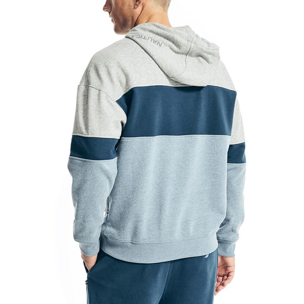 商品Nautica|Men's Sustainably Crafted Super Soft Colorblock Hoodie,价格¥598,第4张图片详细描述