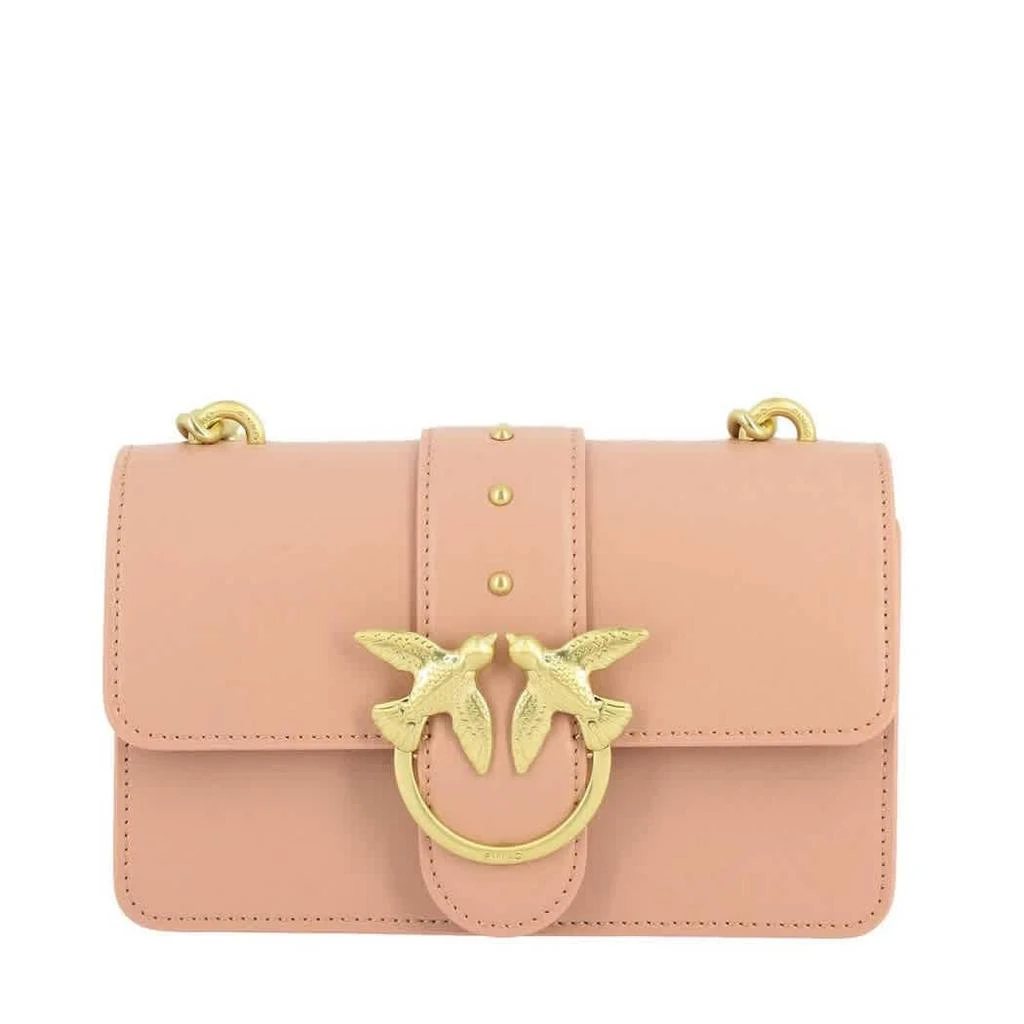 商品PINKO|Pinko Mini Love Simply Leather Crossbody In Light Pink,价格¥753,第1张图片