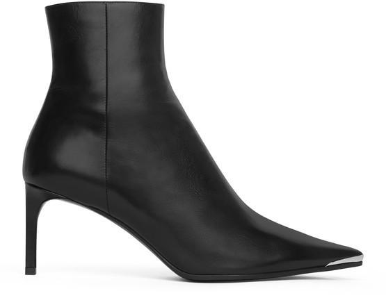商品Celine|Celine牛皮革金属鞋头合脚及踝靴,价格¥8226,第1张图片