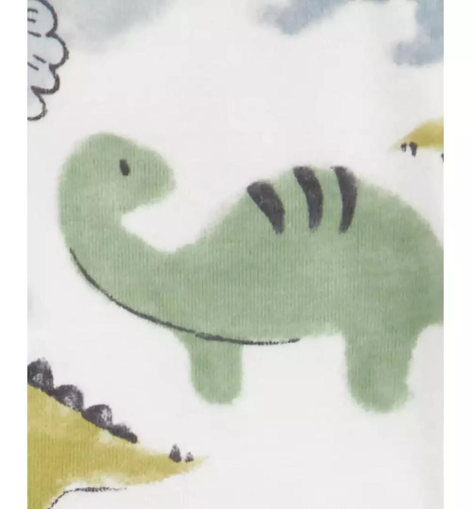 商品Carter's|Baby Boys Cotton Long-Sleeve Dinosaur Bodysuits, Pack of 4,价格¥238,第5张图片详细描述