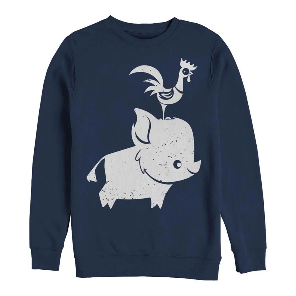 商品Disney|Disney Men's Moana Cute Pua and Hei Hei, Crewneck Fleece,价格¥339,第1张图片