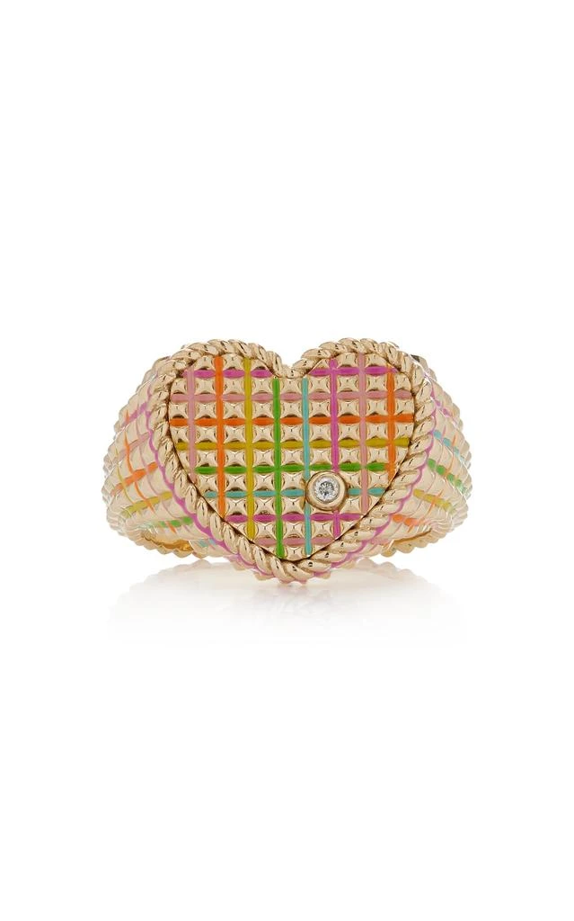 商品Yvonne Leon|Yvonne Leon - Rainbow Picotti 9K Yellow Gold Diamond Ring - Multi - US 7 - Moda Operandi - Gifts For Her,价格¥16130,第1张图片