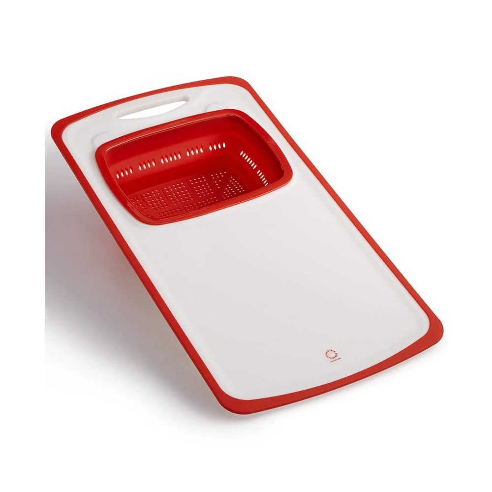 商品Martha Stewart Collection|Over-The-Sink 21.125" x 11.125" Cutting Board with Colander, Created for Macy's,价格¥223,第1张图片