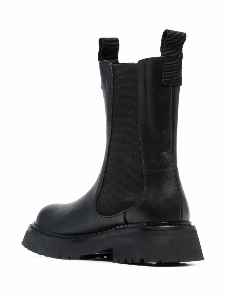 商品Moschino|Moschino women's black leather boots,价格¥3357,第3张图片详细描述