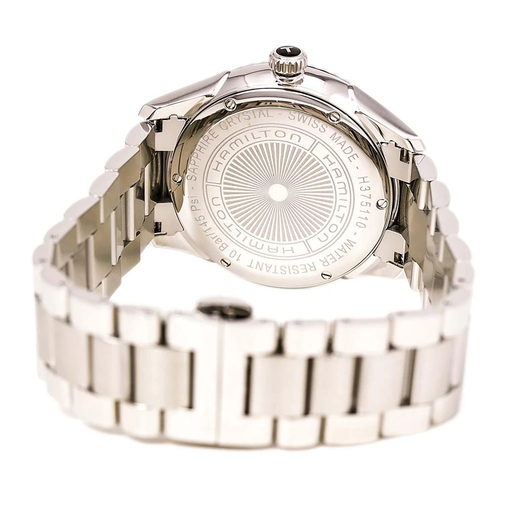 商品Hamilton|Hamilton H37511131 Men's Jazzmaster Seaview Black Dial Steel Bracelet Watch,价格¥3123,第4张图片详细描述