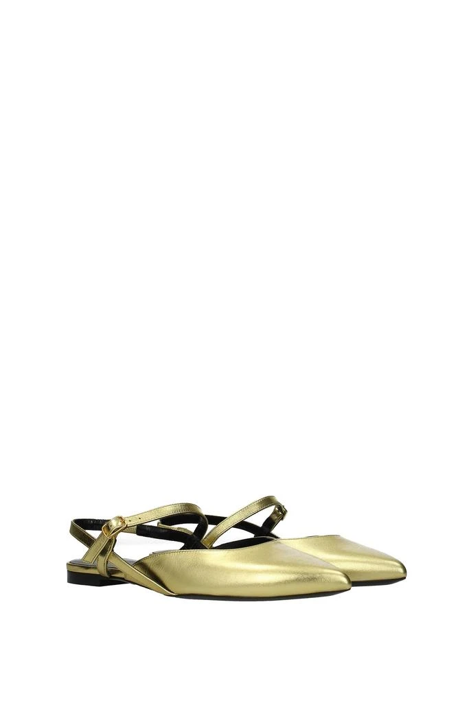 商品Celine|Sandals Leather Gold,价格¥1848,第2张图片详细描述