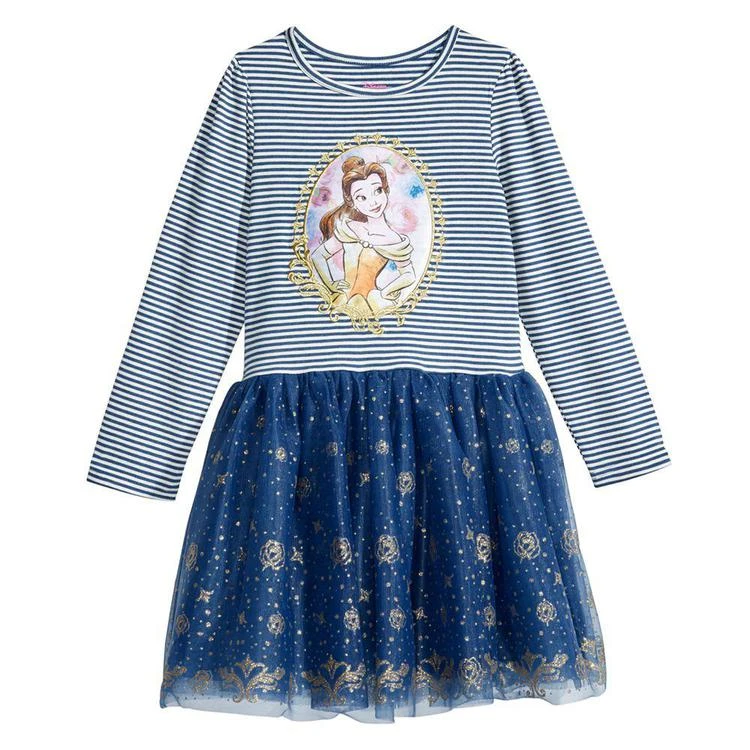 商品Disney|'s® Beauty and the Beast Dress, Little Girls,价格¥143,第1张图片