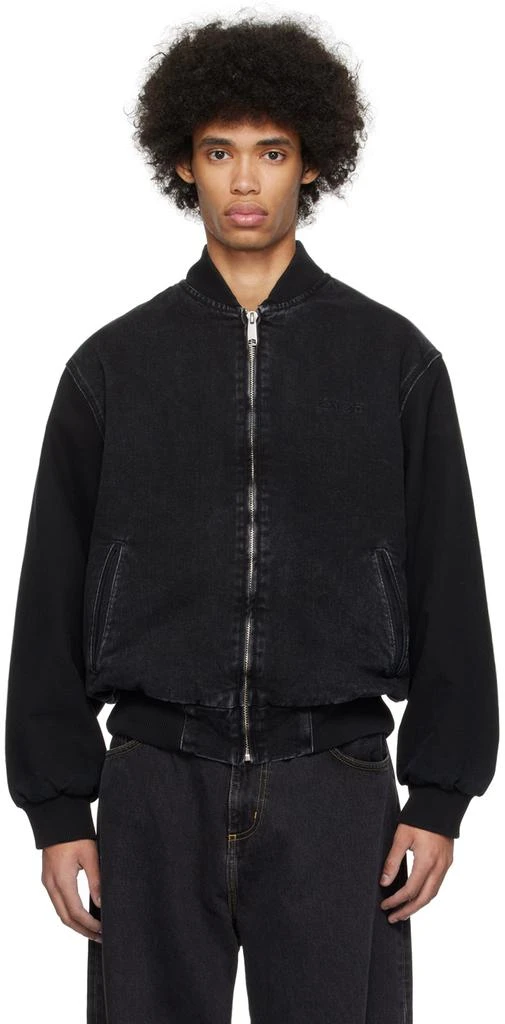 商品Carhartt WIP|Black Paxon Bomber Jacket,价格¥1615,第1张图片