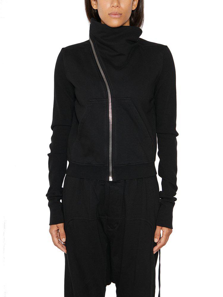 Rick Owens DRKSHDW Asymmetric Zipped Mountain Sweater商品第1张图片规格展示