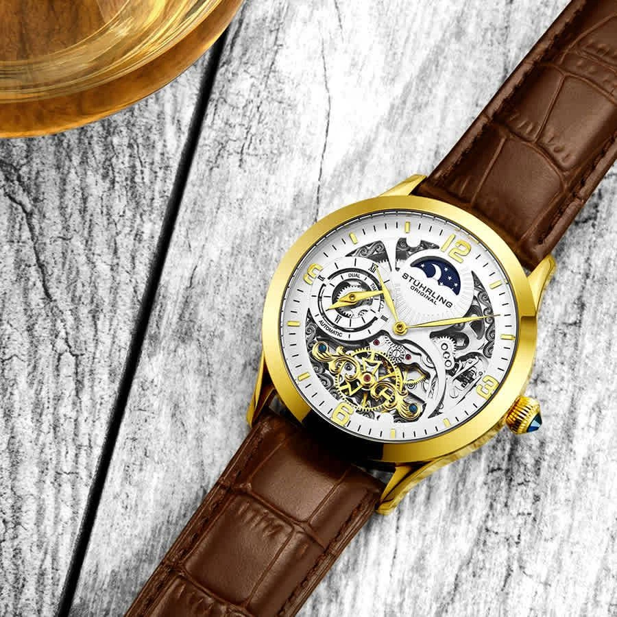 商品Stuhrling Original|Legacy Automatic White Dial Men's Watch M13594,价格¥1607,第3张图片详细描述