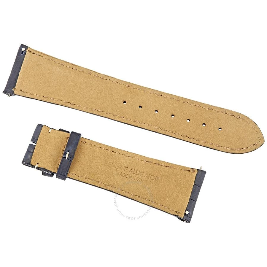 商品Hadley Roma|24 MM Matte Navy Blue Alligator Leather Strap,价格¥372,第2张图片详细描述