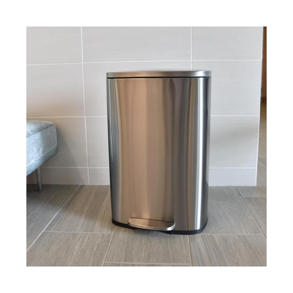 50 L / 13.2 Gal Premium Stainless Steel Step Trash Can 商品