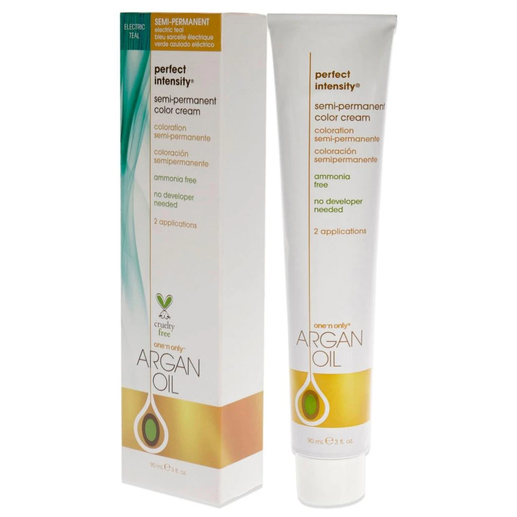 商品One n Only|Argan Oil Perfect Intensity Semi-Permanent Color Cream - Electric Teal by  for Unisex - 3 oz Hair Color,价格¥138,第4张图片详细描述