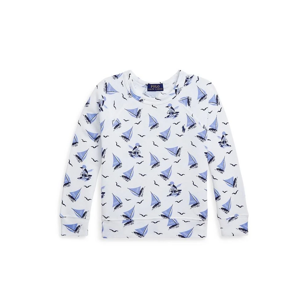 商品Ralph Lauren|Toddler and Little Boys Polo Bear Spa Terry Sweatshirt,价格¥163,第1张图片