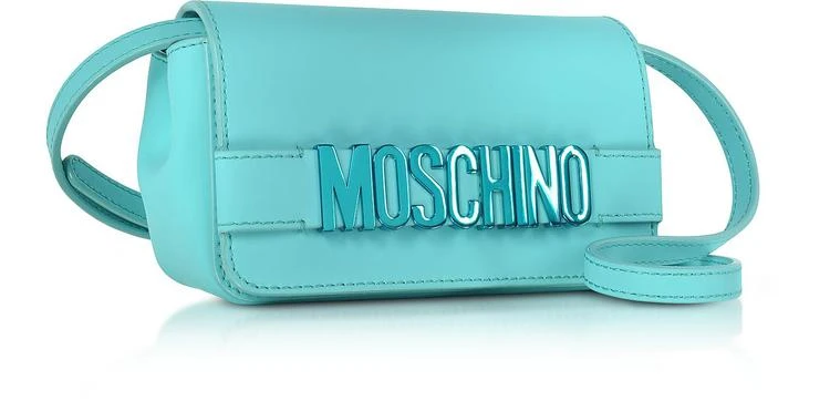 商品Moschino|Logo皮革迷你斜挎包,价格¥2363,第2张图片详细描述