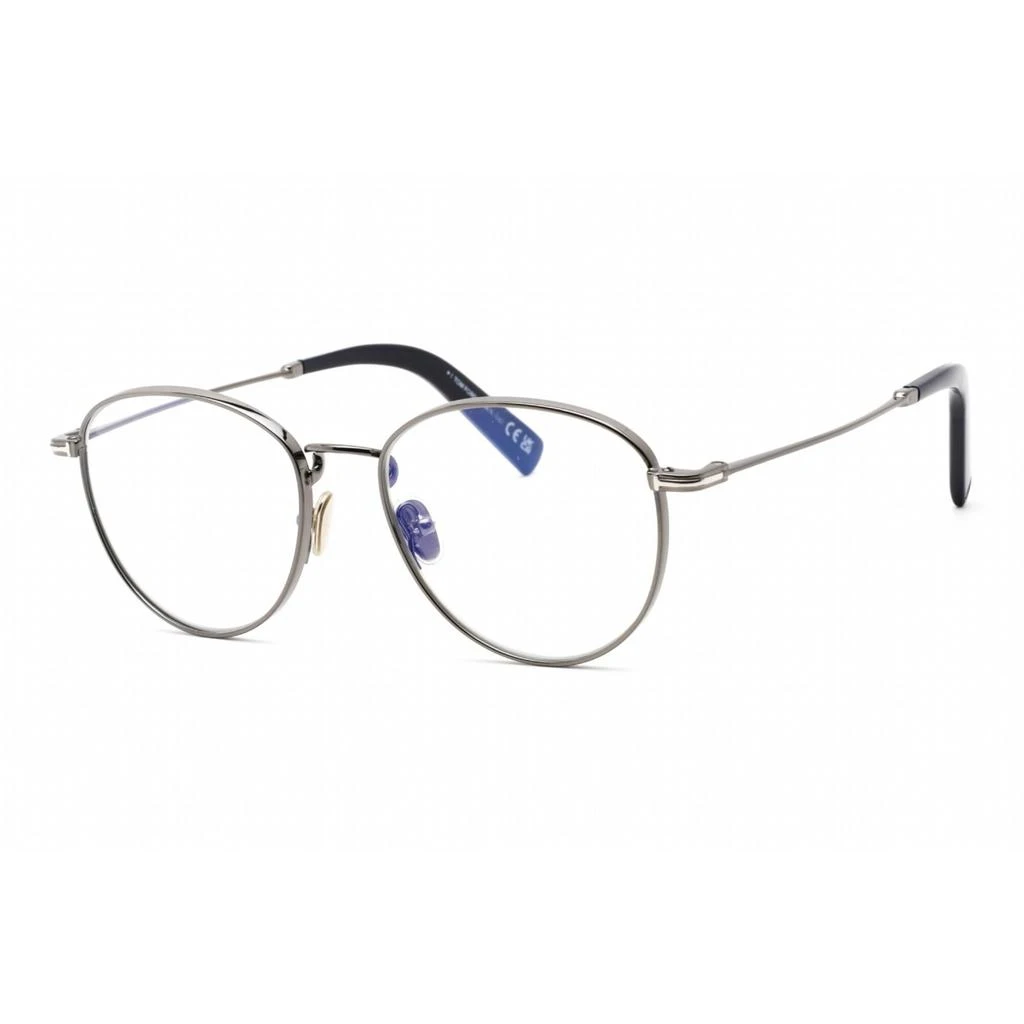 商品Tom Ford|Tom Ford Unisex Eyeglasses - Shiny Dark Ruthenium Metal Round Frame | FT5749-B 012,价格¥718,第1张图片