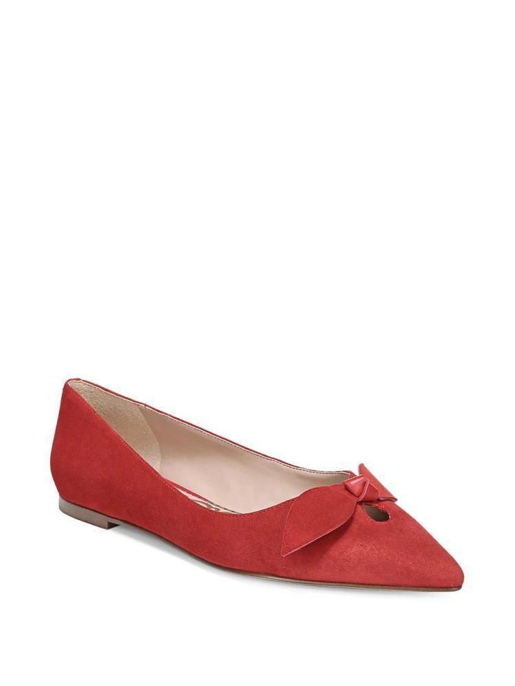 商品Sam Edelman|Raz Pointy Suede Ballet Flats,价格¥907,第1张图片