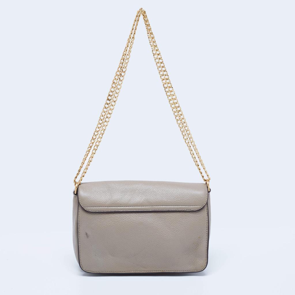 商品[二手商品] Tory Burch|Tory Burch Grey Leather Chelsea Shoulder Bag,价格¥2565,第6张图片详细描述