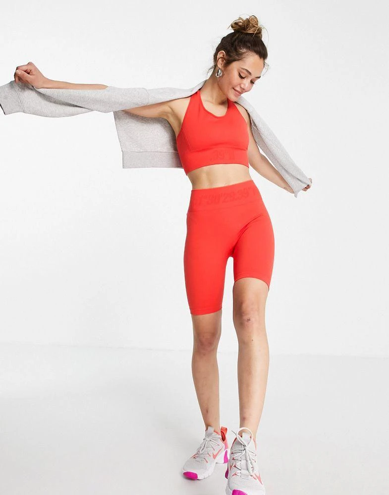 商品Topshop|Topshop active co-ord seamless contour legging short in orange,价格¥83,第3张图片详细描述
