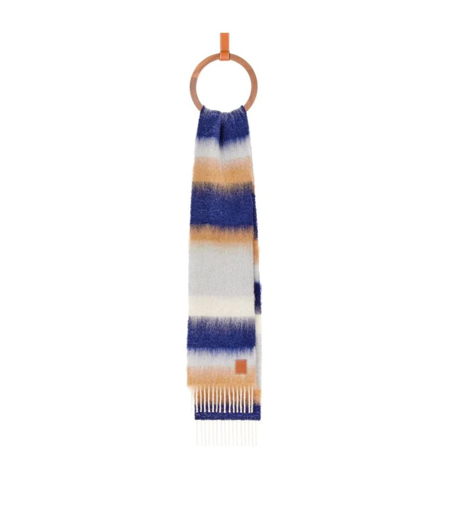 商品Loewe|Mohair-Wool Striped Scarf,价格¥2719,第2张图片详细描述