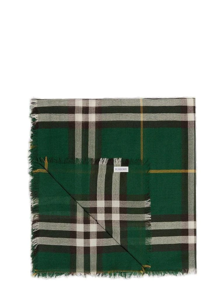 商品Burberry|Burberry Check-Printed Fringed-Edge Scarf,价格¥2370,第2张图片详细描述