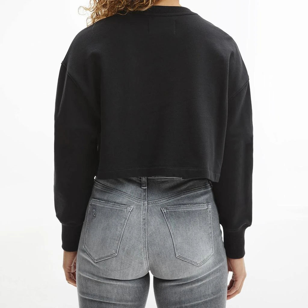 商品Calvin Klein|Calvin Klein Jeans Women's Seasonal Monogram Crew Neck Sweatshirt - Ck Black,价格¥298,第2张图片详细描述