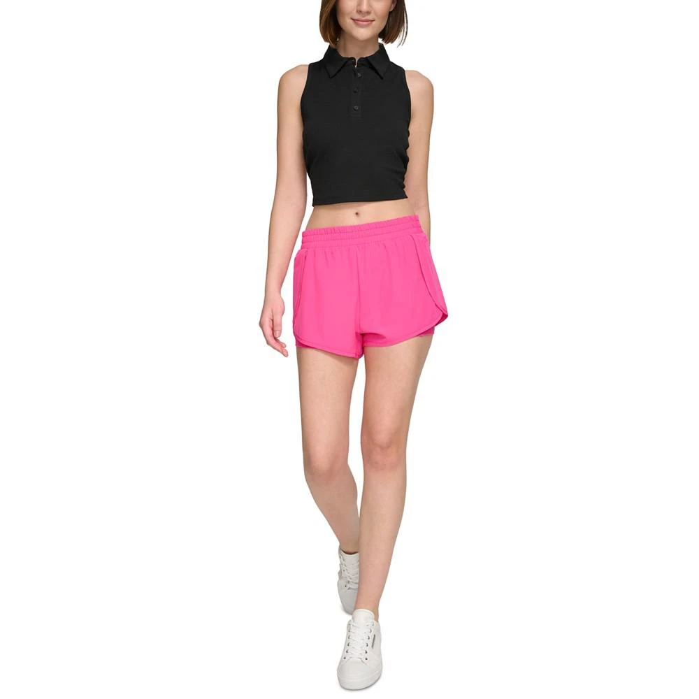 商品Calvin Klein|Women's Racerback Polo Crop Top,价格¥149-¥297,第1张图片