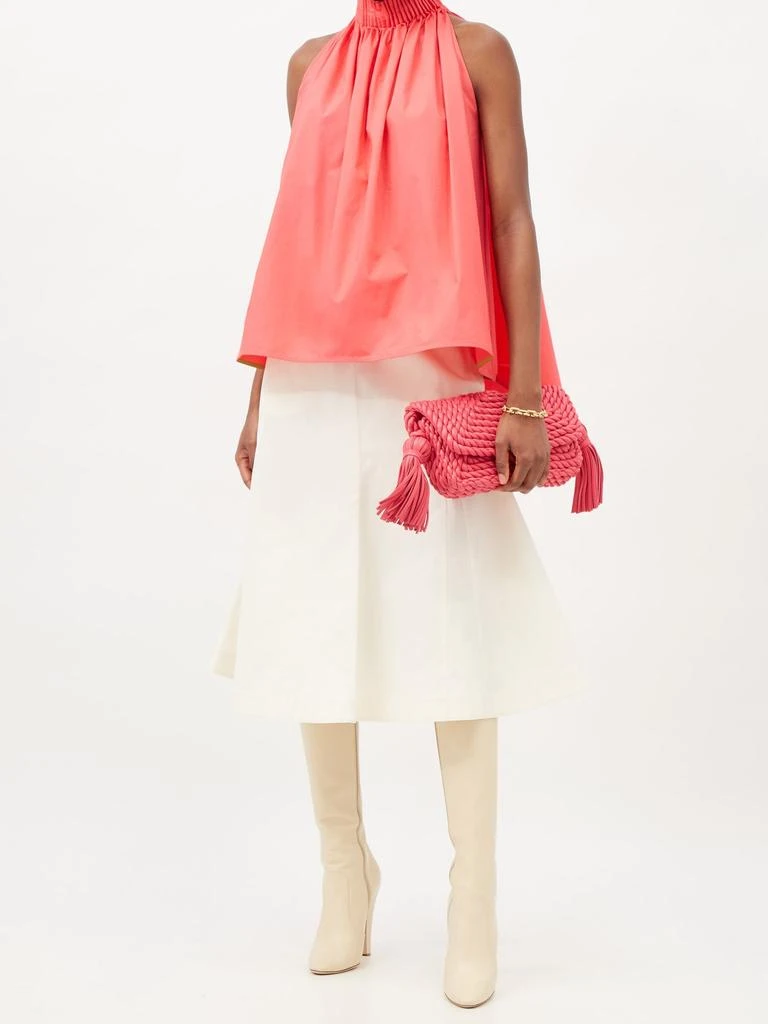 商品ROKSANDA|Jayla pleated-halterneck cotton-poplin top,价格¥2507,第2张图片详细描述