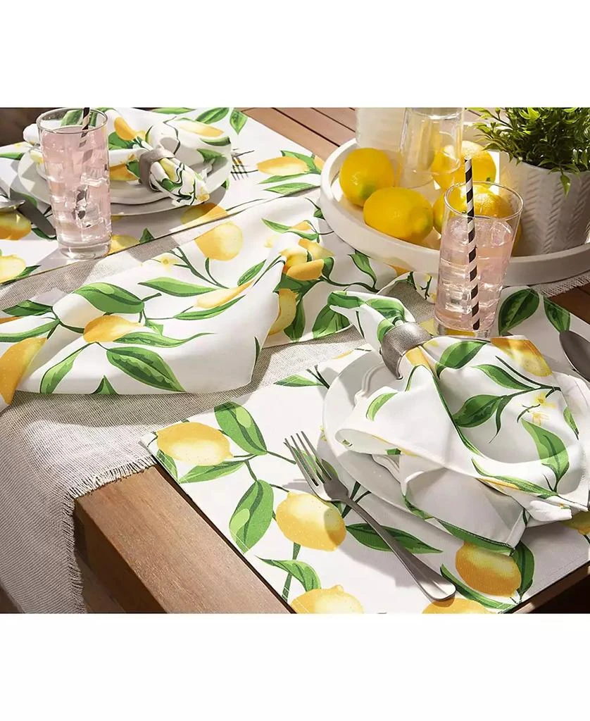 商品Design Imports|Lemon Bliss Print Outdoor Napkin, Set of 6,价格¥142,第2张图片详细描述