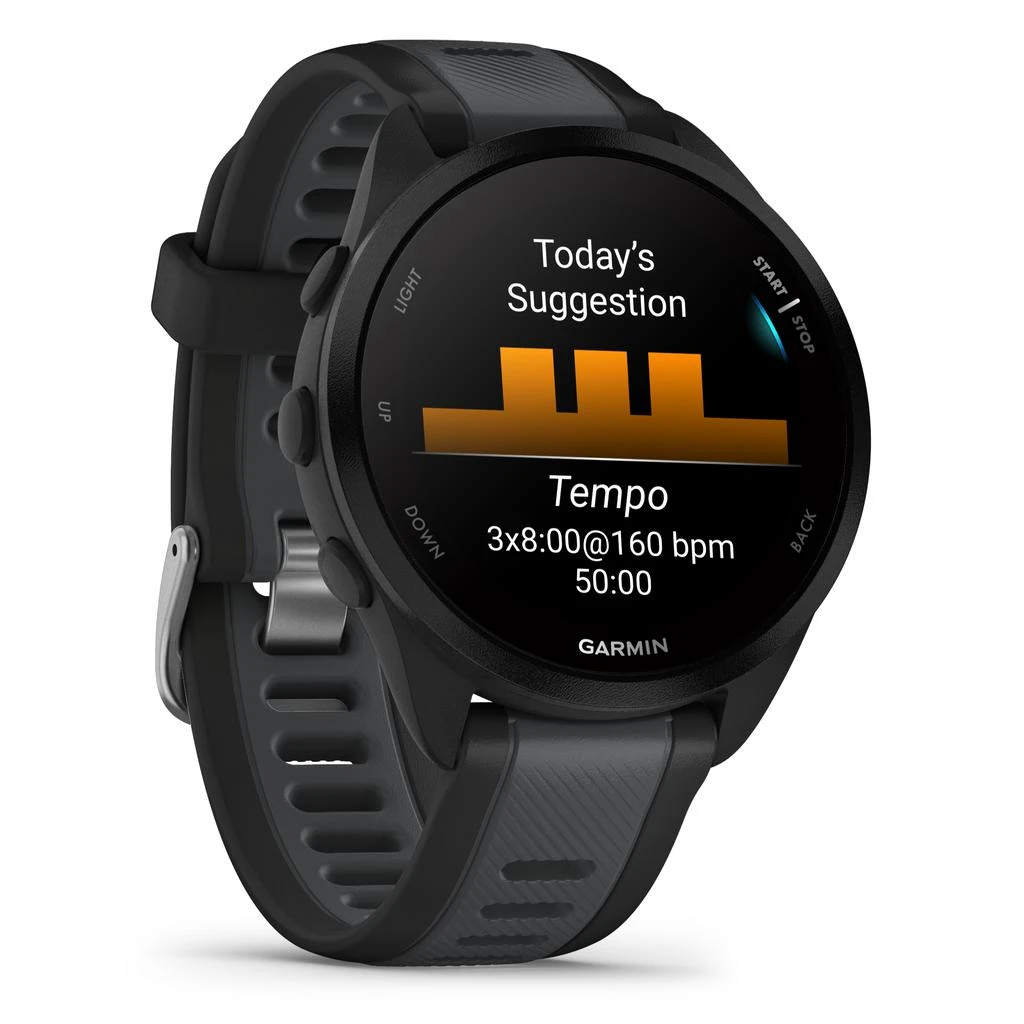商品Garmin|Garmin Forerunner 165 Music - Black/Slate Gray,价格¥2216,第4张图片详细描述