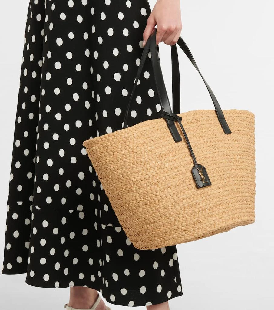 商品Yves Saint Laurent|Panier M号酒椰叶纤维托特包,价格¥9490,第2张图片详细描述