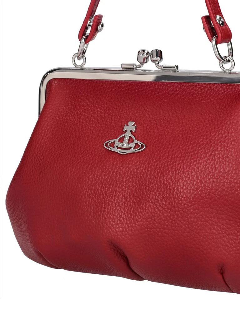 商品Vivienne Westwood|Granny Frame Faux Grained Leather Bag,价格¥2335,第4张图片详细描述