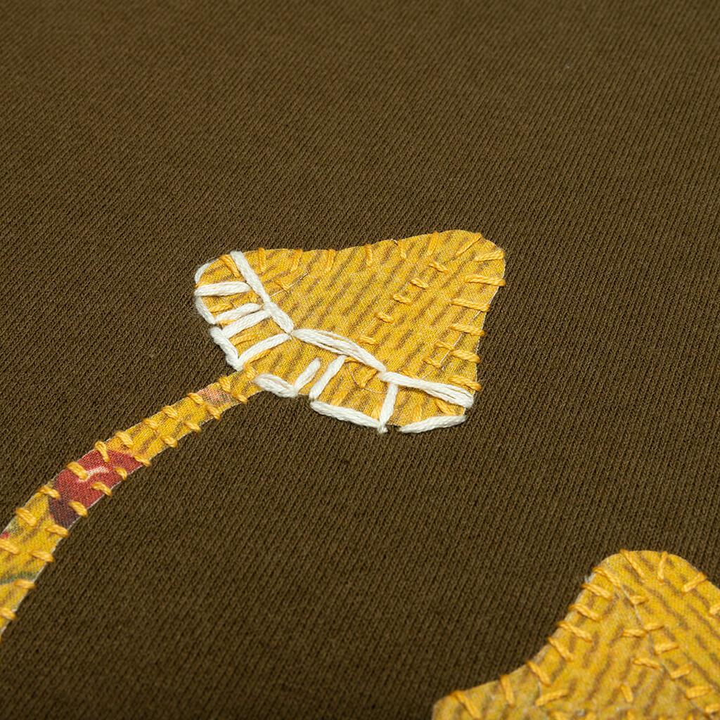 商品MAISON MARGIELA|Maison Margiela Mushroom Long-Sleeved Hooded Sweatshirt - Military Olive,价格¥8473,第6张图片详细描述